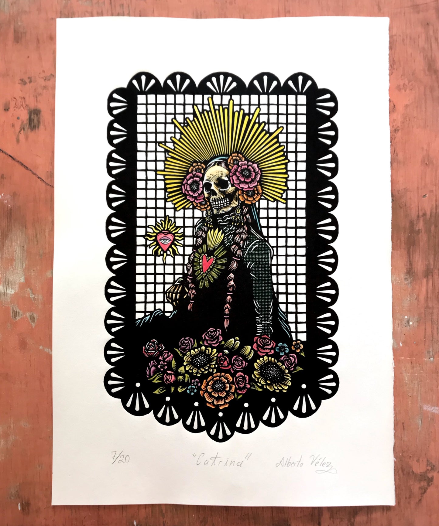 Grabado “catrina”